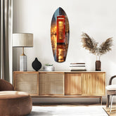 London Phone Booth Glass Wall Art